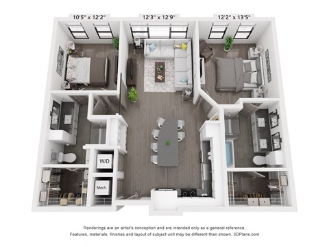 a 1 bedroom floor plan  sierra  2100 sq ft